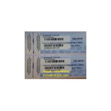 FPP Code Windows Product Key Sticker For Win 7 Home Prem/ultimate/home prem