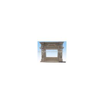 stone marble fireplace