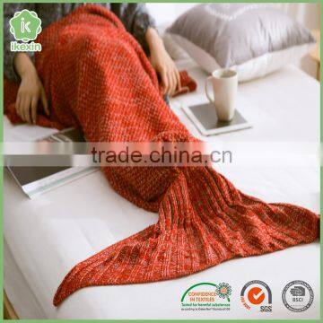 Christmas Knitted Fabric Mermaid Sleeping Bag Blanket