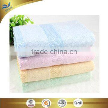 china manufacturer hight quality border jacquarded yarn dyed bamboo face towel can also using for hand cleaning 25*50 cm