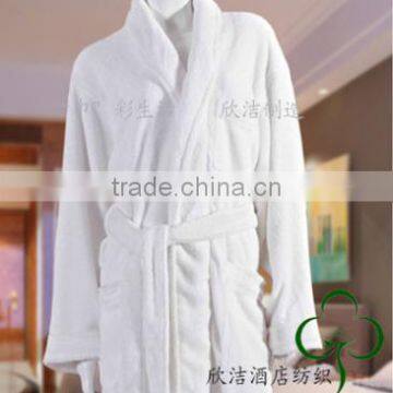 shawl collar coral fleece bathrobe