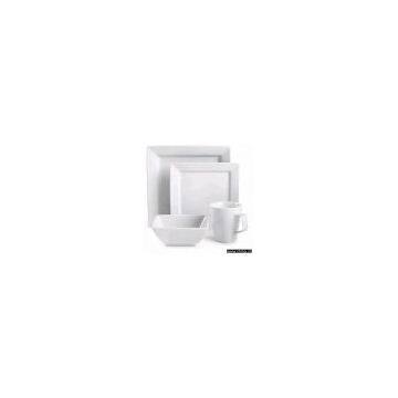 porcelain square dinner set
