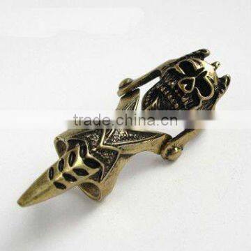 Personality Skull Head Adjustable Joint Metal Vintage Ring