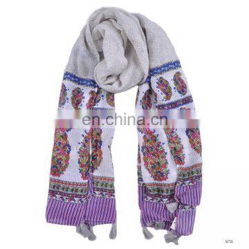 2017 Spring Summer Latest Scarf Designs Floral Scarf