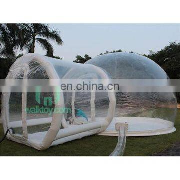 HI 0.6mm PVC outdoor single tunnel inflatable bubble tent camping