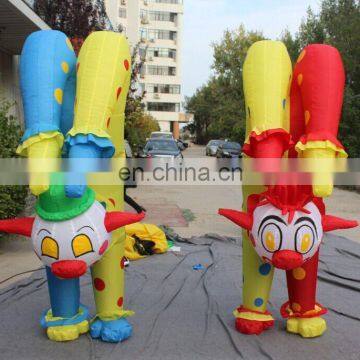 hot sell attactive walking down cute handstand clown for advertisement