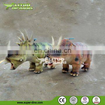 Outdoor Playground Animatronic Animal Dinosaur Rides With Human Control photo-3