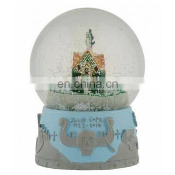 sweden souvenir polyresin souvenir snow globe