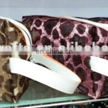 Leopard print PVC Travel Cosmetic Bags