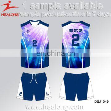 Mens Sublimation Beach Sports Gym Volleyball Jersey Uniform Shirt