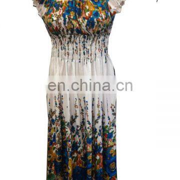 Wholesales cheap clothes summer flower dress Thailand