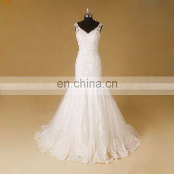 Custom made luxury wedding dress evening dress real