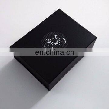 28X23X10cm Custom Design Black Paper Shoe Storage Box Magnet Closure Folding Box