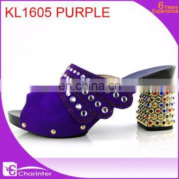 Wholesale Africam Cheap Shoes Slipper Ladies Shoes Guangzhou Slipper Ladies photo-3