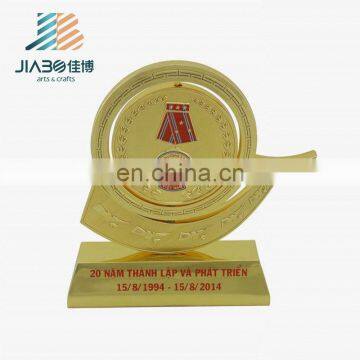 High quality custom design boat shape metal trophies made in china