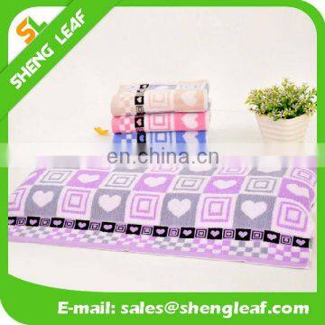 Heart pattern towel cotton