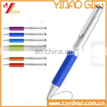 2016 Promotional plastic ball pens with printing custom logo for advertising/promotional