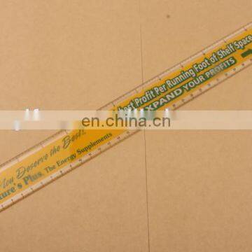 Promotional brand transparent plastic transparent scale ruler