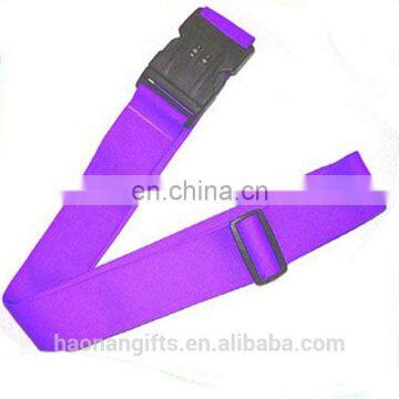 Polyester custom 5 cm width luggage belt with plastic strong buckle luggage straps