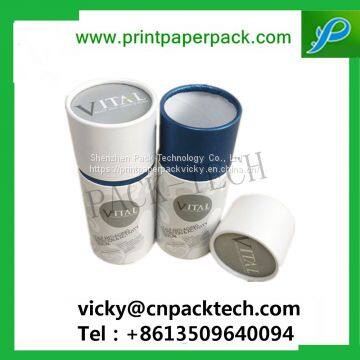 Custom Rigid Cylindrical Coated Paper Top and Bottom Lid Box Round Tea Packaging Gift photo-5