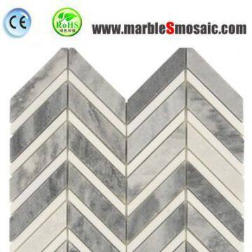 Bathroom Chevron Marble Mosaic Tiles