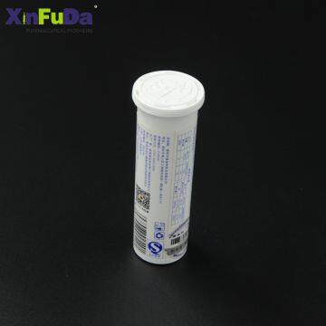 Effervescent Tablet Packaging Hard Transparent Clear Plastic Tubes End Caps photo-4