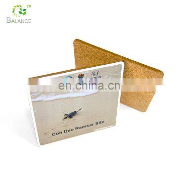 New Design Customization Natural Eco Friendly Coasters Blank Cork Coaster 100mm Size photo-3