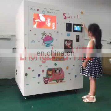 Commercial coin operated soft serve ice cream frozen yogurt vending machine