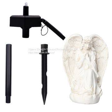 European Style Retro Resin Solar Simulation Angel Garden to Insert Small Night Light Garden Crafts Place photo-5