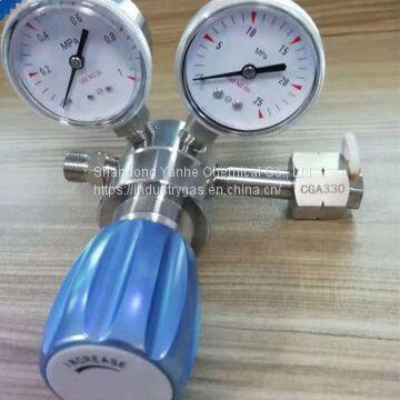 China high quality Stainless Steel 316L Gas Valve CGA330 SS