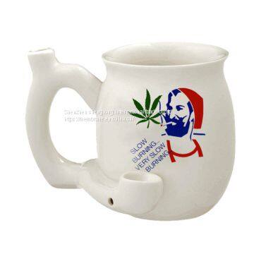 2022 amazon best selling creative Wake and Bake smoking coffee mug with pipe