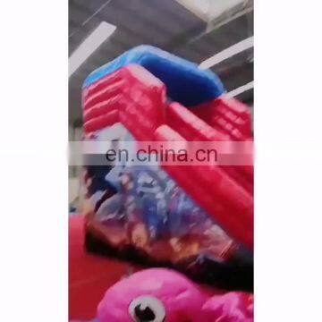 spiderman and super man inflatable dry slide for sale