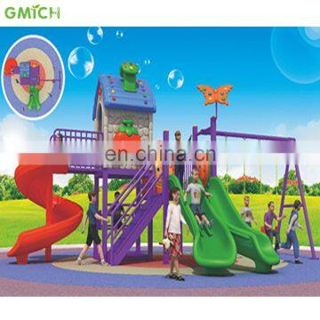 Children Amusement Park Double Slides With a Big Swing photo-3