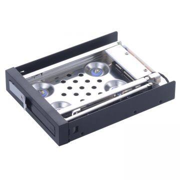 Unestech ST2511 2.5in SATA Anti-vibration Tray-less SSD Hdd Mobile Rack for 3.5in Floppy Drive Enclosure photo-4