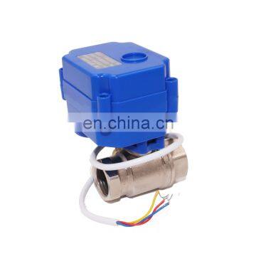 Stainless steel304 MINI electric motor ball valve/ motorized ball valve 1/2\