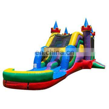 Medieval Bounce House Waterslide Kids Jumping Bouncing Castle With Water Slide