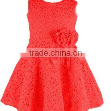 walson korean kids dress prinecess dress hollow formal dresses wholesale