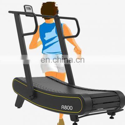 High quality gym equipment curve manual treadmill running machine for home use Curved treadmill & air runner