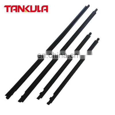 4Pcs Car Door Trim Moulding 68210-0D040 68160-0D040 Window Weather Stripping Door Moulding For Toyota Vios 2002-2007