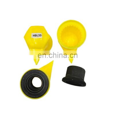 33mm Loose dust cap adjustable plastic wheel nut indicators  HBL33 PP material