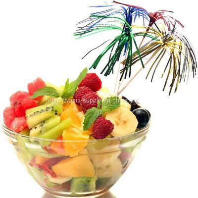 Chrysanthemum Picks Sticks Party Wedding Party Decoration Bar Colorful Fireworks picks