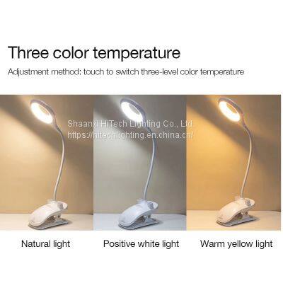 Touch Desk Lamp Dimming Table Lamp Clip Flexible Usb Charging Eye Protection Student Reading Lamp Phone Holder for Bedroom photo-3