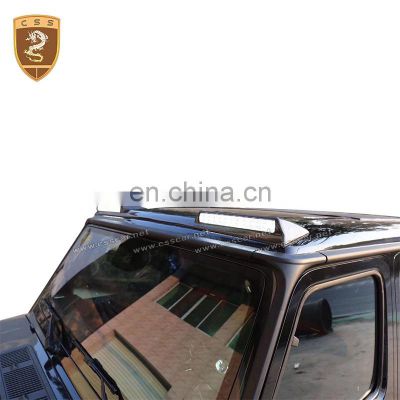 For Mercedes Bens G Class W464 B Style Carbon Fiber Front Roof Wing Spoiler With LED Light