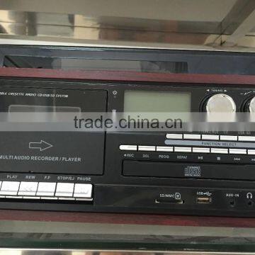 Automatic Gramophone USB Tape Player With Nostalgia 7 In 1 Music System