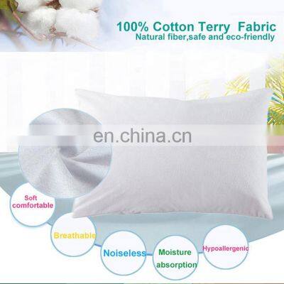 Custom Waterproof Pillows Coverings White Satin Organic Cotton Luxury Pillowcase With TPU Film photo-3