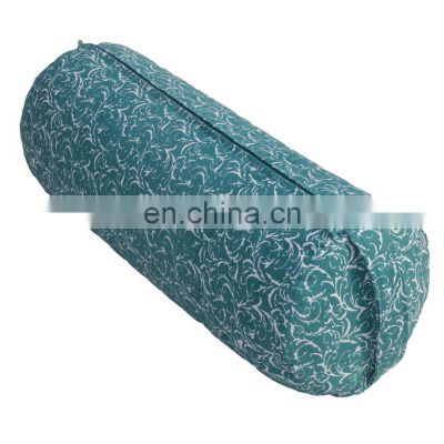 low price with high quality buckwheat filled Cotton Yoga bolster