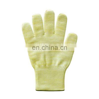 Aramid Heat Resistant Anti Cut Fire Flame Double Layers Long Cuff Glove For bbq Oven Barbecue Industrial Work Hands Safety 24CM