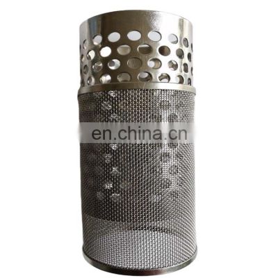 stainless steel round hole filter tube filter tube metal cylinder