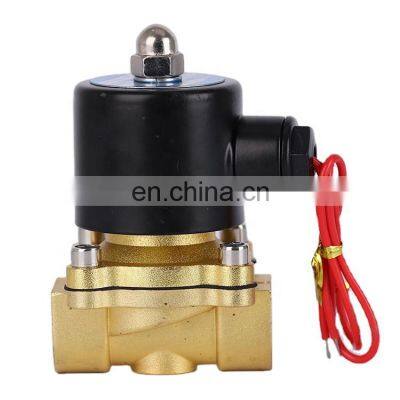 High Precision 2W Series Brass Material DC12V DC24V AC220V AC380V 2W025-08 Pneumatic Water Solenoid Valve For Oil