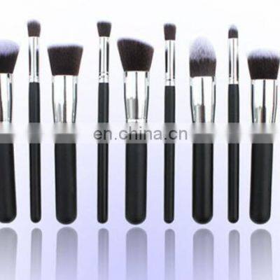 hot sell 10pcs black  Blush bronzing tt edge bh oval cosmetics brush kit